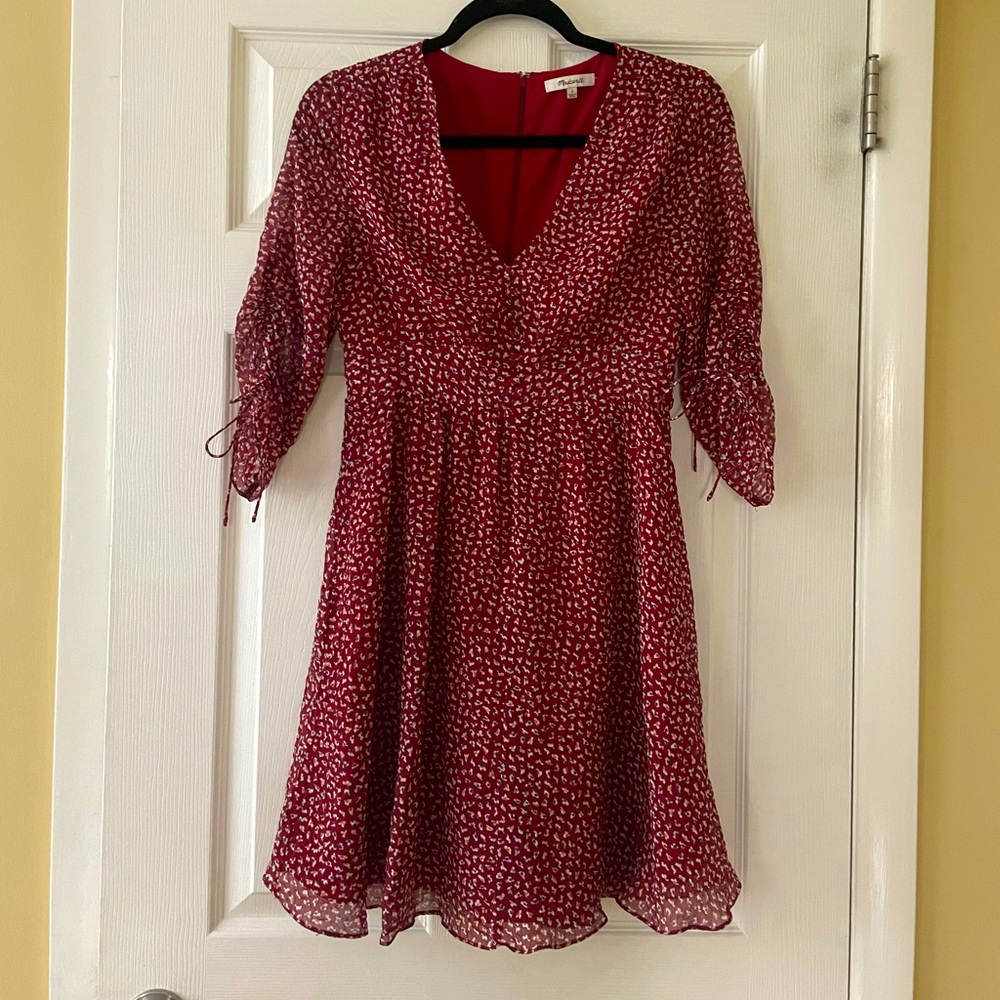 Madewell Multicolor Floral Button Front Dress